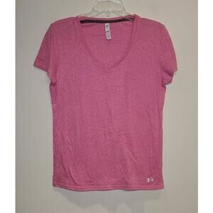 Under Armour heat gear v-neck shirt - large